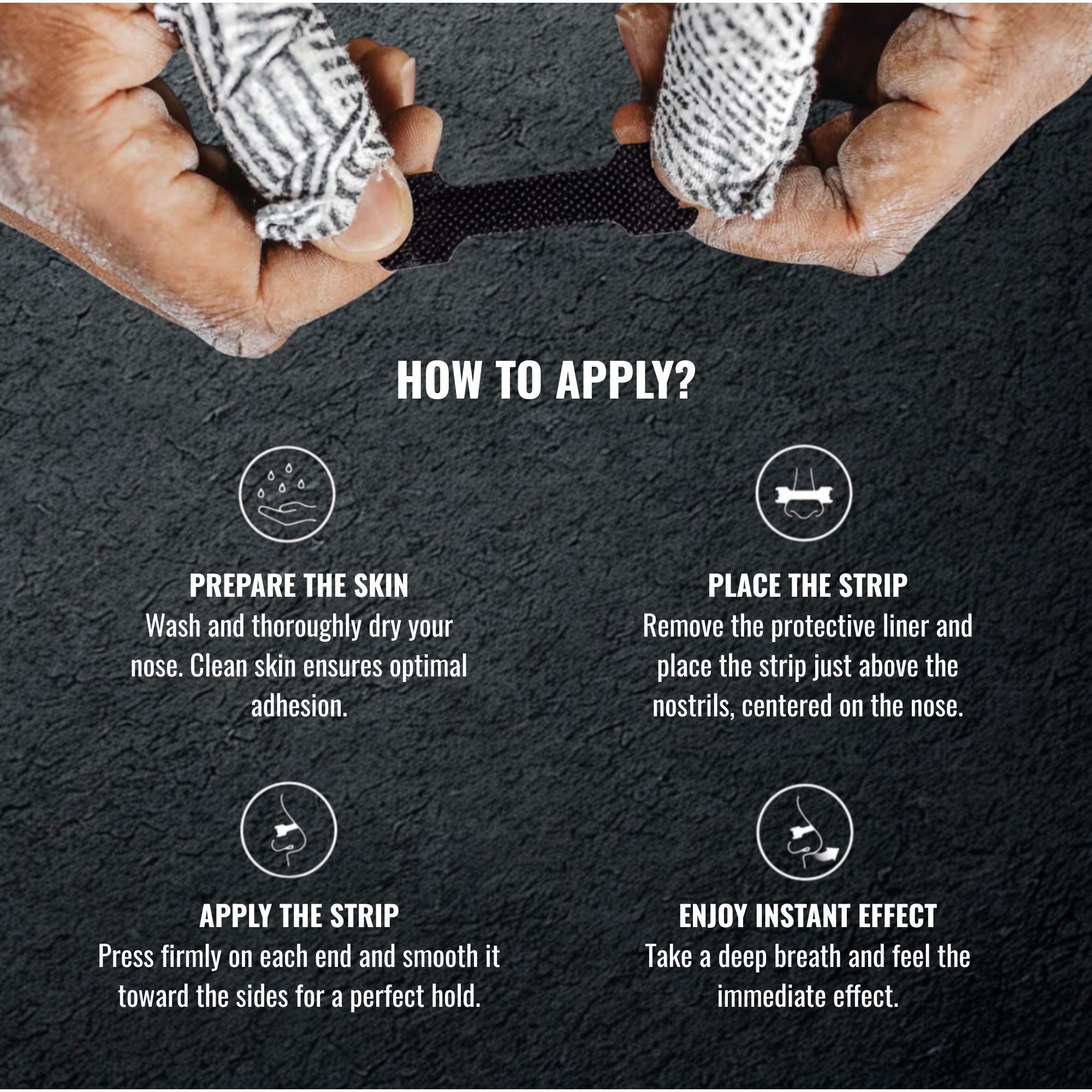 Midnight Black Nasal Strips