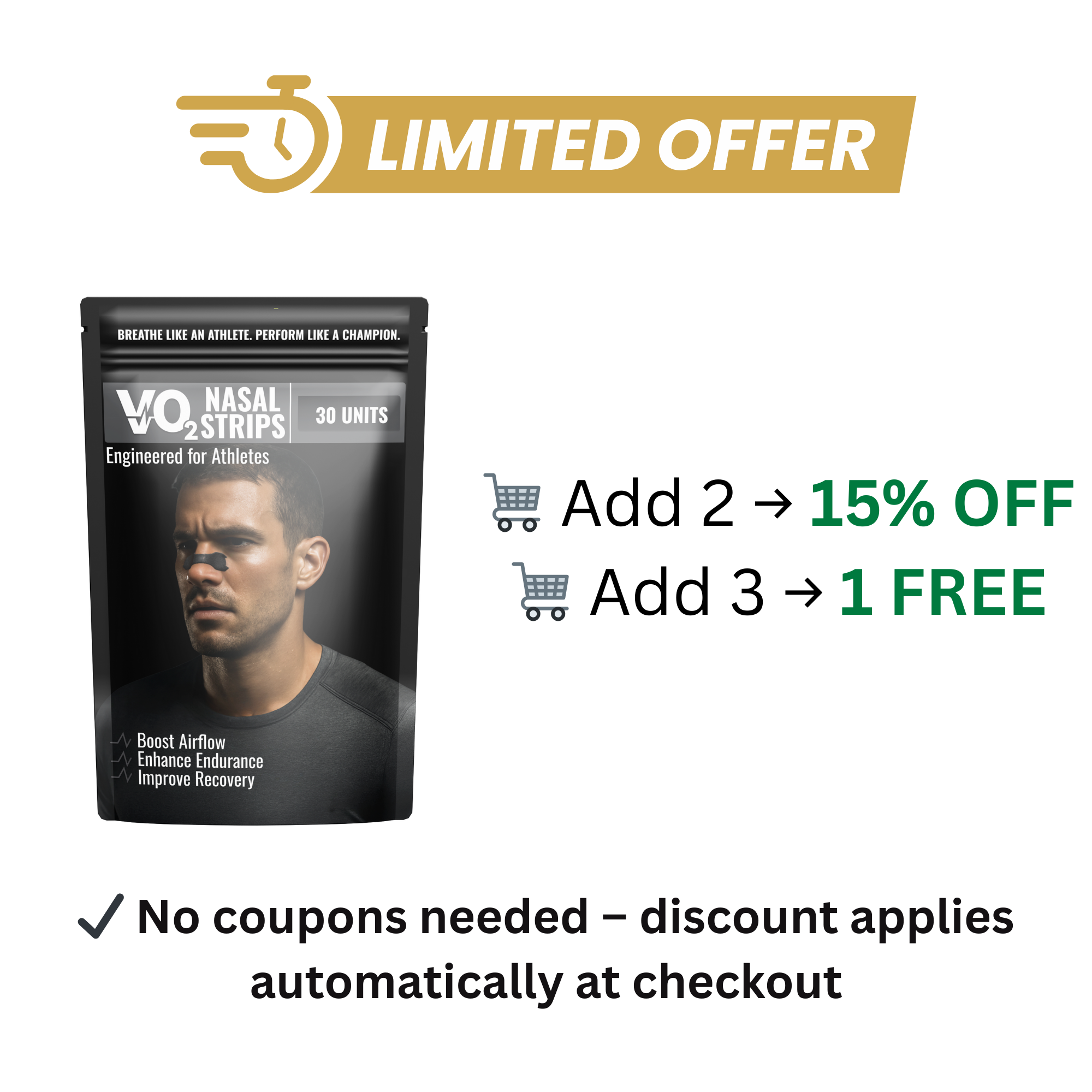 Midnight Black Nasal Strips